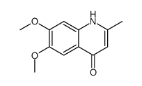 4-Quinolinol,6,7-dimethoxy-2-methyl-(9CI) Structure