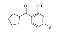 (4-bromo-2-hydroxyphenyl)-cyclopentylmethanone Structure