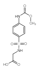 2-[[4-(methoxycarbonylamino)phenyl]sulfonylamino]acetic acid结构式