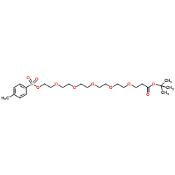 Tos-PEG5-C2-Boc Structure