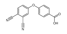 4-(3,4-dicyanophenoxy)benzoic acid Structure