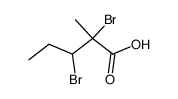 2,3-dibromo-2-methyl-valeric acid Structure