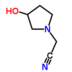 (3-Hydroxy-1-pyrrolidinyl)acetonitrile Structure