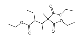 3-methyl-hexane-2,2,4-tricarboxylic acid triethyl ester Structure