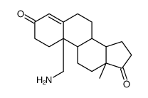 Androst-4-ene-3,17-dione, 19-amino-, trans- structure