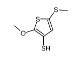 2-methoxy-5-methylsulfanylthiophene-3-thiol结构式