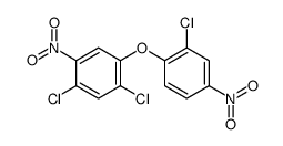 1,5-dichloro-2-(2-chloro-4-nitrophenoxy)-4-nitrobenzene结构式