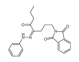 2-[5-oxo-4-(phenylhydrazinylidene)octyl]isoindole-1,3-dione Structure