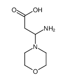 3-氨基-3-吗啉-4-丙酸结构式