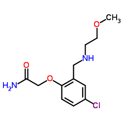 2-(4-CHLORO-2-(((2-METHOXYETHYL)AMINO)METHYL)PHENOXY)ACETAMIDE Structure