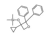 (3-cyclopropyl-2,2-diphenyloxetan-3-yl)oxy-trimethylsilane Structure