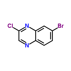 7-Bromo-2-chloroquinoxaline Structure