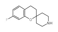 3,4-二氢-7-氟代螺[苯并吡喃-2,4-哌啶]结构式