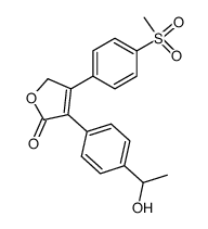 3-[4-(1-hydroxy)ethylphenyl]-4-(4-methanesulfonylphenyl)-2(5H)furanone Structure