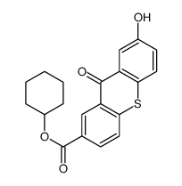 cyclohexyl 7-hydroxy-9-oxothioxanthene-2-carboxylate Structure