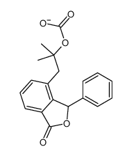 [2-methyl-1-(1-oxo-3-phenyl-3H-2-benzofuran-4-yl)propan-2-yl] carbonate Structure