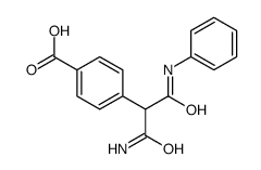 4-(1-amino-3-anilino-1,3-dioxopropan-2-yl)benzoic acid结构式