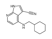 4-(cyclohexylmethylamino)-1H-pyrrolo[2,3-b]pyridine-3-carbonitrile Structure