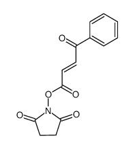 1-{[(2E)-4-oxo-4-phenylbut-2-enoyl]oxy}pyrrolidine-2,5-dione结构式