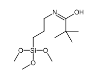 2,2-dimethyl-N-(3-trimethoxysilylpropyl)propanamide Structure