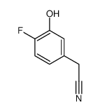 2-(4-fluoro-3-hydroxyphenyl)acetonitrile Structure