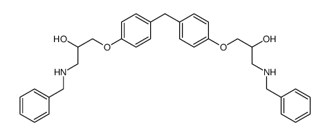 2-Propanol, 1,1'-[methylenebis(4,1-phenyleneoxy)]bis[3-[(phenylmethyl)amino] Structure