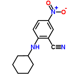 2-(Cyclohexylamino)-5-nitrobenzonitrile structure