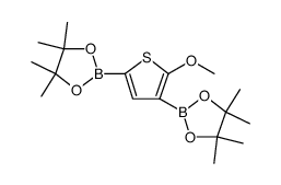 1,3,2-Dioxaborolane, dihydro-2-[2-methoxy-5-(4,4,5,5-tetramethyl-1,3,2-dioxaborolan-2-yl)-3-thienyl]-4,4,5,5-tetramethyl Structure