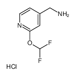 (2-(二氟甲氧基)吡啶-4-基)甲胺盐酸盐结构式