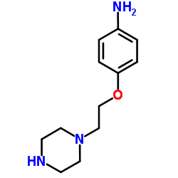 4-[2-(1-Piperazinyl)ethoxy]aniline Structure