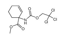 1-(2,2,2-Trichloro-ethoxycarbonylamino)-cyclohex-2-enecarboxylic acid methyl ester Structure