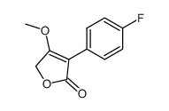 3-(4-fluorophenyl)-4-methoxy-5H-furan-2-one Structure