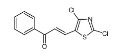 3-(2,4-dichloro-1,3-thiazol-5-yl)-1-phenyl-2-propen-1-one Structure