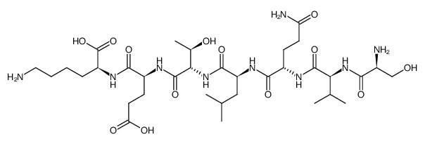 Ser-Val-Gln-Leu-Thr-Glu-Lys Structure