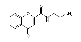 4-oxo-4H-chromene-2-carboxylic acid-(2-amino-ethylamide) Structure