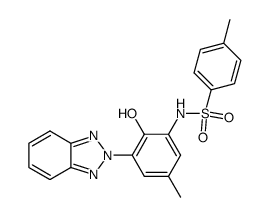 2-benzotriazol-2-yl-4-methyl-6-(toluene-4-sulfonylamino)-phenol Structure