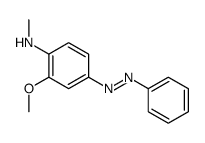 3-METHOXY-4-MONOMETHYLAMINOAZOBENZENE结构式