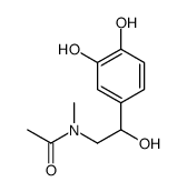 N-[2-(3,4-dihydroxyphenyl)-2-hydroxyethyl]-N-methylacetamide Structure