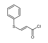 3-phenylsulfanylprop-2-enoyl chloride Structure