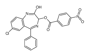 (7-chloro-2-oxo-5-phenyl-1,3-dihydro-1,4-benzodiazepin-3-yl) 4-nitrobenzoate Structure