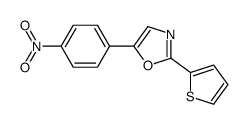 5-(4-nitrophenyl)-2-thiophen-2-yl-1,3-oxazole Structure