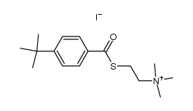 p-tert-buthylbenzoylthiocholine iodide结构式