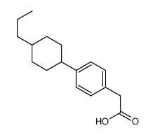 2-[4-(4-propylcyclohexyl)phenyl]acetic acid Structure