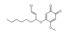 (chloro-1 nonen-1 yl-3)oxy-4 methoxy-5 benzoquinone-1,2 Structure