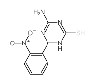 4-Amino-6-(2-nitrophenyl)-1,6-dihydro-1,3,5-triazine-2-thiol结构式