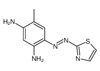 4-methyl-6-(1,3-thiazol-2-yldiazenyl)benzene-1,3-diamine结构式