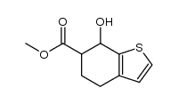 7-hydroxy-4,5,6,7-tetrahydrobenzo[b]thiophene-6-carboxylic acid methyl ester结构式