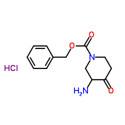 Benzyl 3-amino-4-oxopiperidine-1-carboxylate hydrochloride picture