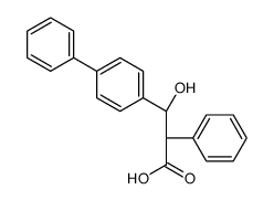 beta-Hydroxy-alpha-phenyl-(1,1'-biphenyl)-4-propanoic acid, (R',S')-(+)- Structure