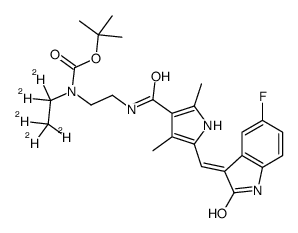 N-Boc-N-desethyl Sunitinib-d5图片